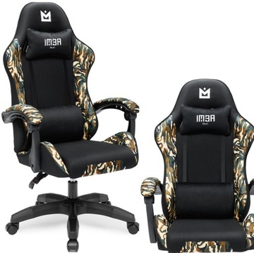 Fotel gamingowy krzesło gracza tkanina IMBA seat