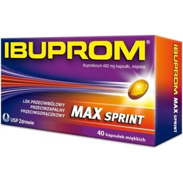 IBUPROM MAX SPRINT 400MG 40 KAPSUŁEK