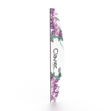 Пилки-лодочки CLAVIER Flowers – Профессиональные, двусторонние, зернистость 100/180