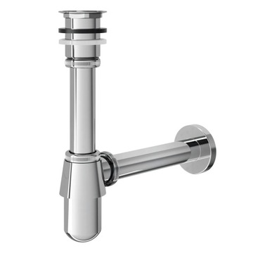 Syfon umywalki bez spustu ADJUSTABLE chrom EQUATION