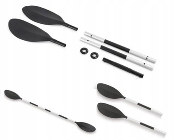 АЛЮМИНИЕВОЕ ВЕСЛО ДЛЯ КАЯКА, ДВУХКНОПОЧНОЕ, 218 СМ, INTEX