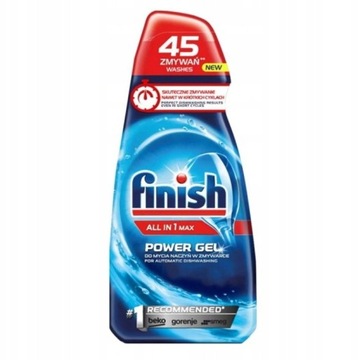 Finish All in one MAX Żel do Zmywarki 900ML 45 myć