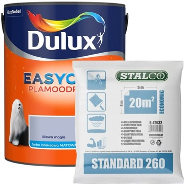 Dulux EasyCare Farba Liliowa Magia 5L + GRATIS