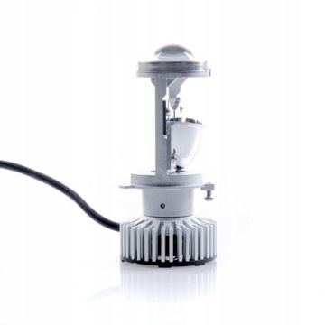 MOCNA Żarówka H4 Bi-LED z soczewką PROJEKTOR do lampy MOTOCYKLA 35W/45W