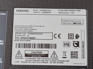 Светодиодный телевизор Samsung UE49M5075