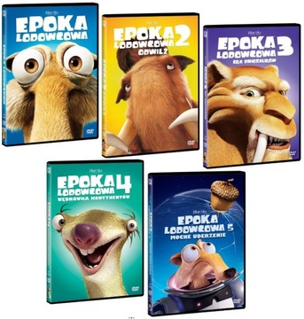EPOKA LODOWCOWA 1,2,3,4,5 - KOLEKCJA [5 DVD]