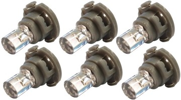ŻARÓWKA R5 T5 12V LED ZEGARY LICZNIK NAWIEWY 6 SZT