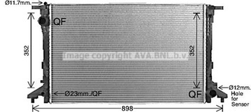AVA QUALITY COOLER AI2441 CHLADIČ SYSTÉM CHLAZENÍ MOTORU