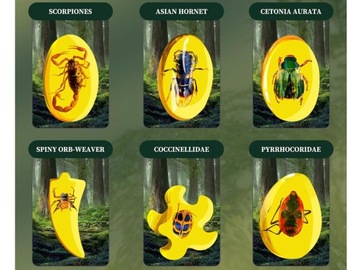 Набор археологов из янтаря 