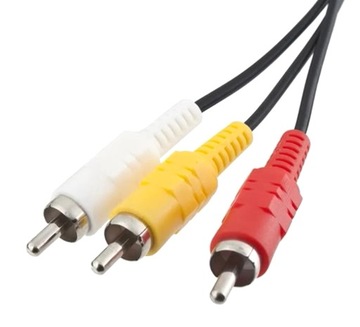 AV-КАБЕЛЬ 3x CHINCH RCA КОМПОЗИТНЫЙ ВИДЕО + АУДИО ДЛЯ КОНСОЛИ PS2 PS3 PSX PSP28