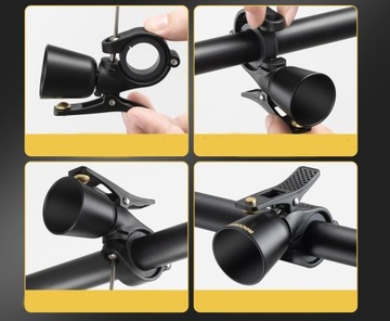 Громкий ретро велосипедный звонок ROCKBROS 2022-1B BK