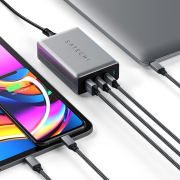 Зарядное устройство Satechi 100 Вт USB-C PD USB-A Зарядное устройство 2-в-1