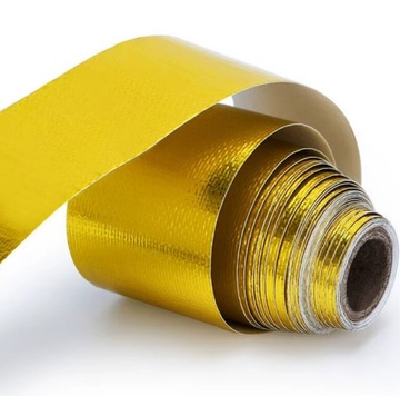 ЗОЛОТАЯ ТЕРМОИЗОЛЯЦИОННАЯ ЛЕНТА ДЛЯ ВЫХЛОПА 5 метров мотоцикла скутера Auto Quad