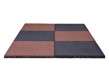 Płyty SBR na plac zabaw 50x50x1,5 cm Czarne