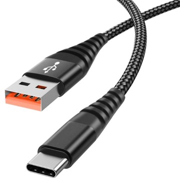 КАБЕЛЬ USB-C | КАБЕЛЬ USB-USB ТИПА C | ЧЕРНАЯ БЫСТРАЯ ЗАРЯДКА | ПЕРЕДАЧА