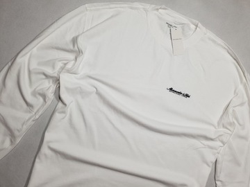ABERCROMBIE FITCH biała niegruba bluza bluzka XXL