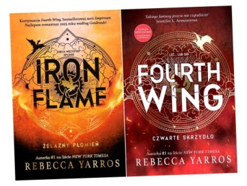 PAKIET 1-2 FOURTH WING (EDYCJA SPECJALNA) + IRON FLAME - REBECCA YARROS