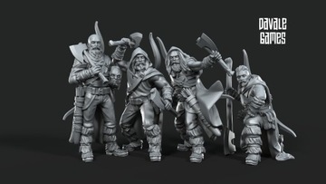 Bearman - x4 Middle Earth LOTR MESBG