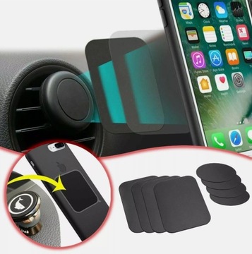 2x МЕТАЛЛИЧЕСКАЯ ПЛАСТИНА ДЛЯ МАГНИТНОГО ДЕРЖАТЕЛЯ ТЕЛЕФОНА МАГНИТ 40 мм