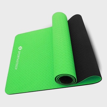 СПОРТИВНЫЙ КОВРИК ДЛЯ ФИТНЕСА-ЙОГИ, ПРОТИВОСКОЛЬЖАЮЩИЙ КОВРИК TPE