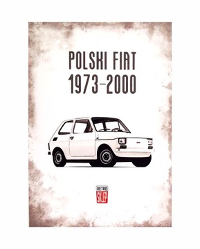 PCF tabliczka ozdobna POLSKI FIAT 73-2000 126p