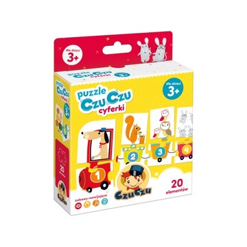 CZUCZU UKŁADAM PUZZLE CYFERKI 36M+ 20 el.