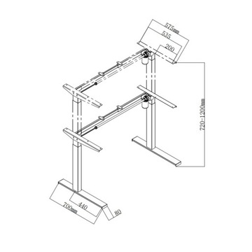 Электрический каркас стола Spacetronik SPE-152W