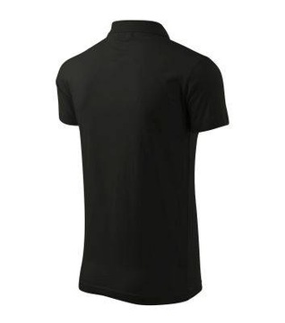 Koszulka polo męska sportowa Single czarna r. M
