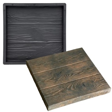 МОЛ ДЛЯ БЕТОННЫХ ПЛИТ КУБИЧЕСКАЯ ДОСКА ДЕРЕВО 30х30