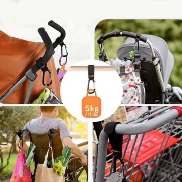 Ручка-крючок для сумки-шоппера, липучка, экокожа, 2 шт.