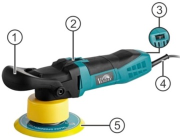 POLERKA SZLIFIERKA SAMOCHODOWA REGULACJA ZESTAW