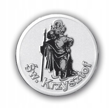 Naklejka Na Blaszce Aluminiowej 3D Św. KrzysztoF