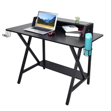 Игровой стол для ПК Компьютерный стол Рабочий стол для домашнего офиса с наушниками Ho