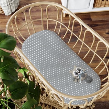 ПРОСТЫНЬ ДЛЯ ГОНДОЛИ, ДЛЯ ЛЮЛЫЧКИ, С ЛАСТИКОМ, 80х40, ХЛОПОК 100% Bubi