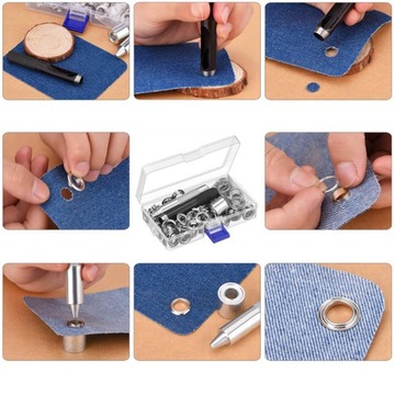 Набор люверсов 100 шт + дырорез