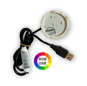 POPPY GRACE MATE PODŚWIETLENIE ORYGINAŁ RGB NA USB