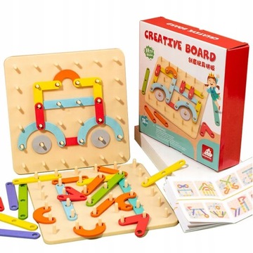 Montessori układanka geometryczna Creative Board Geometric