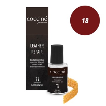 COCCINE FARBA DO RENOWACJI BUTÓW 10 ML KOLOR BRĄZ CZERWONY PRAKTYCZNA