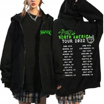 BLUZA Z KAPTUREM STRAY KIDS MANIAC KONCERT BLUZY,M