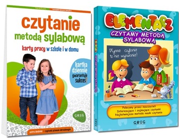 CZYTANIE METODĄ SYLABOWĄ ĆWICZENIA KARTY PRACY + ELEMENTARZ SYLABOWY GREG