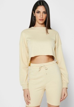 MISSGUIDED KOMPLET KRÓTKIE SPODENKI BLUZA HCO9 R.M