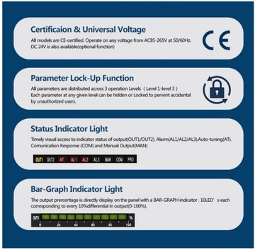 MTA-48 ПИД-регулятор температуры 48х48мм WE 4-20мА