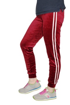 WYGODNE DAMSKIE SPODNIE DRESOWE WELUROWE ROZMIAR 3XL/4XL