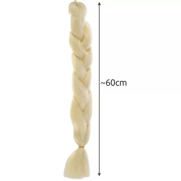 Коса из синтетических волос 60см СВЕТЛЫЙ БЛОНДИН