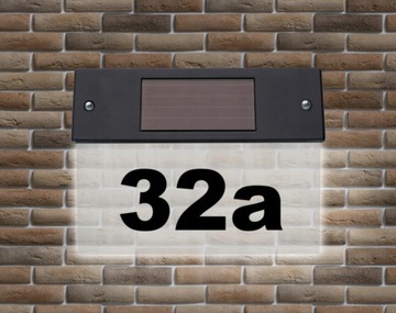 АДРЕСНАЯ ДОСКА НОМЕР ДОМА С ПОДСВЕТКОЙ