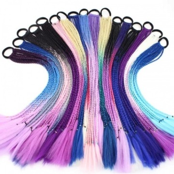 SYNTHETIC HAIR цветной ластик косы дреды омбре толстые волосы наращивания