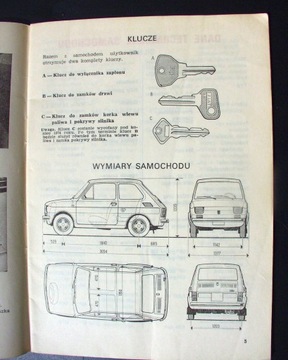 POLSKI FIAT 126p (1974) - Instrukcja Obsługi (1)