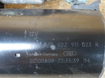 AUDI A3 8P GOLF VI SCIROCCO 1.4 TFSI CAX STARTÉR 02Z911023R