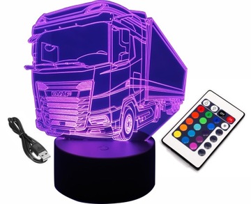 LAMPKA 3D LED GADŻET DLA KIEROWCY TIRA TIR DAF DX