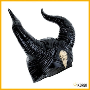 MASKA MALEFICENT CZAROWNICA DIABOLINA ROGI COSPLAY PRZEBRANIE NA HALLOWEEN